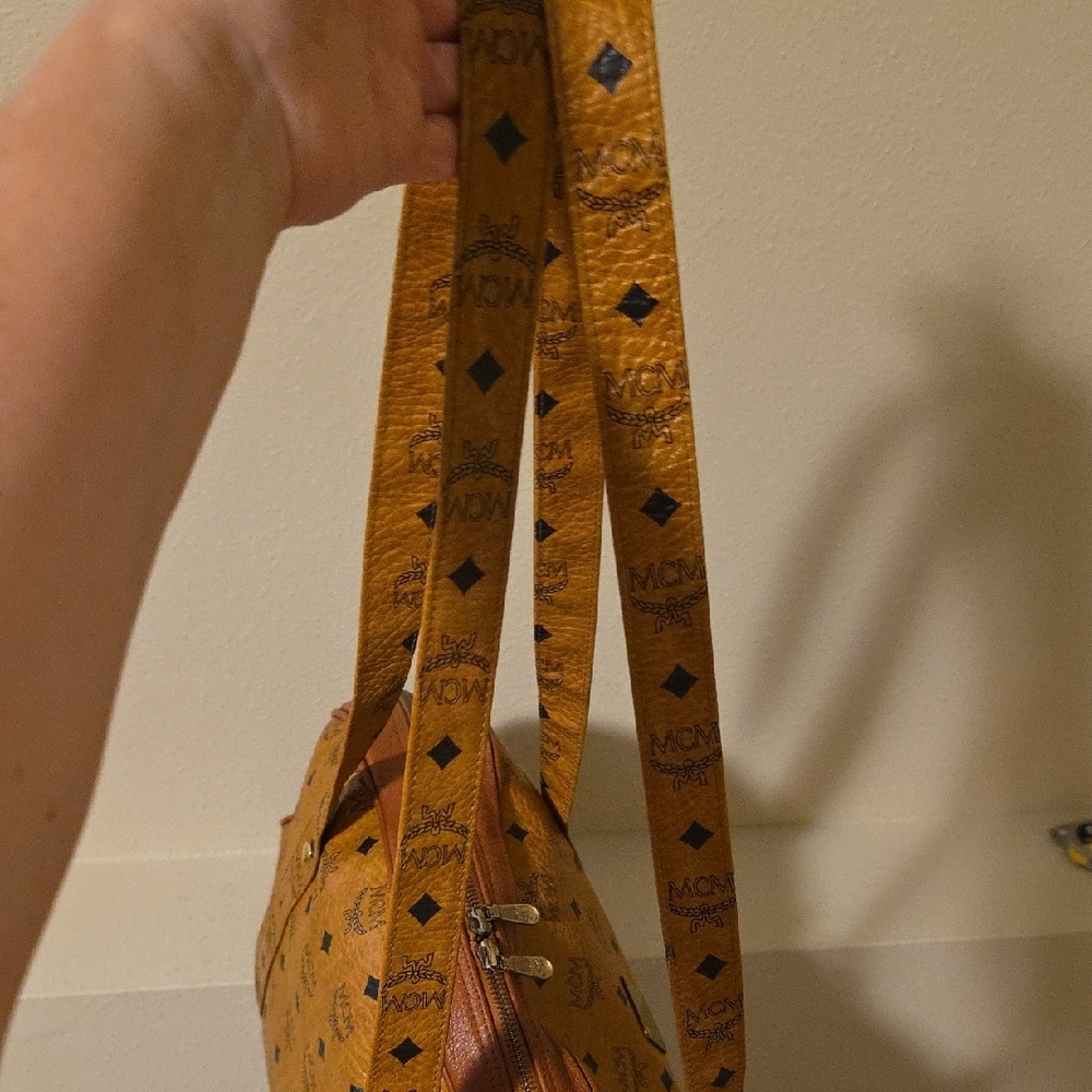 MCM Cognac Monogram Travel Bag# - Picture 6 of 14